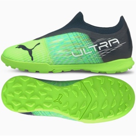 Kopačky Puma Ultra 3.3 Tt Jr 106531 03 šedá, zelená zelený