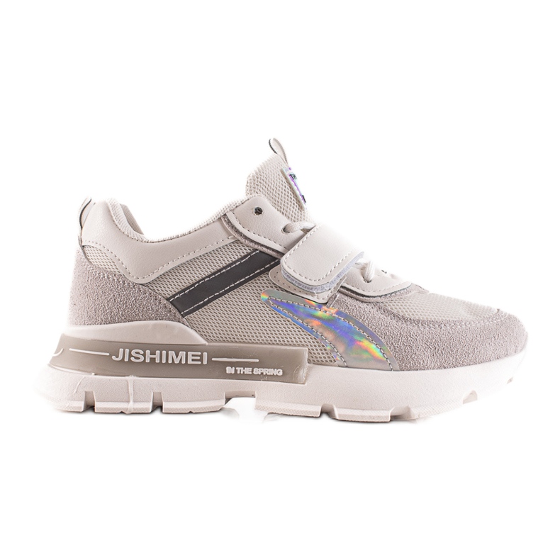 TRENDI Sportovní Tenisky Se suchým zipem šedá TRENDI Sportovní Tenisky Se suchým zipem šedá