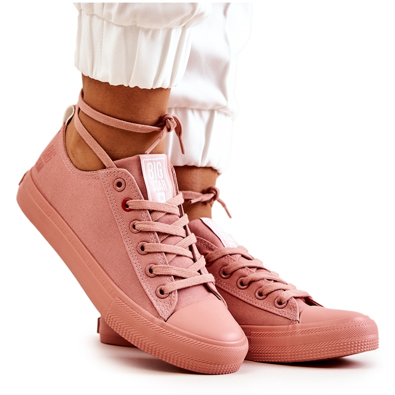 Nízké tenisky Big Star JJ274005 Tmavě růžové růžový