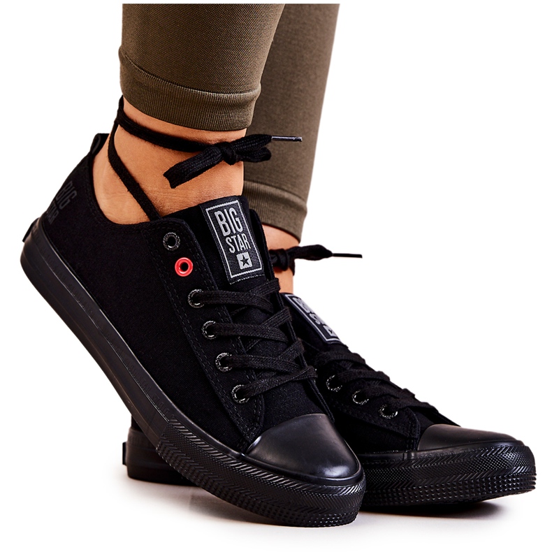 Černé nízké tenisky Big Star JJ274003 černá