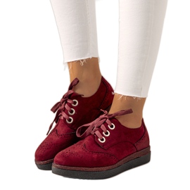 Maroon dámské boty Velay červený