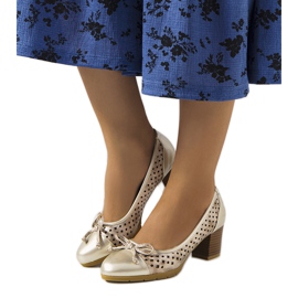 Zlaté prolamované lodičky Pereira zlatý Zlaté prolamované lodičky Pereira zlatý