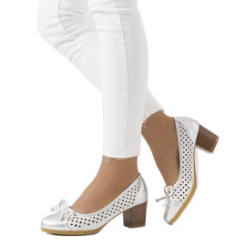 Stříbrné prolamované lodičky Pereira stříbrný