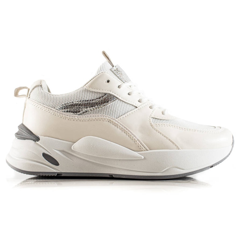 Ideal Shoes Tenisky Na Platformě bílý