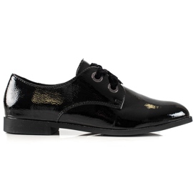 La.Fi Elegantní boty na šněrování černá