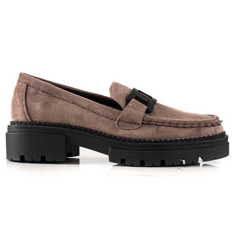 Módní mokasíny LA.FI béžový hnědý