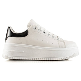 Fashion Módní tenisky na platformě bílý černý