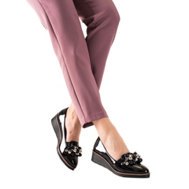 W. Potocki Elegantní klínové boty černá W. Potocki Elegantní klínové boty černá