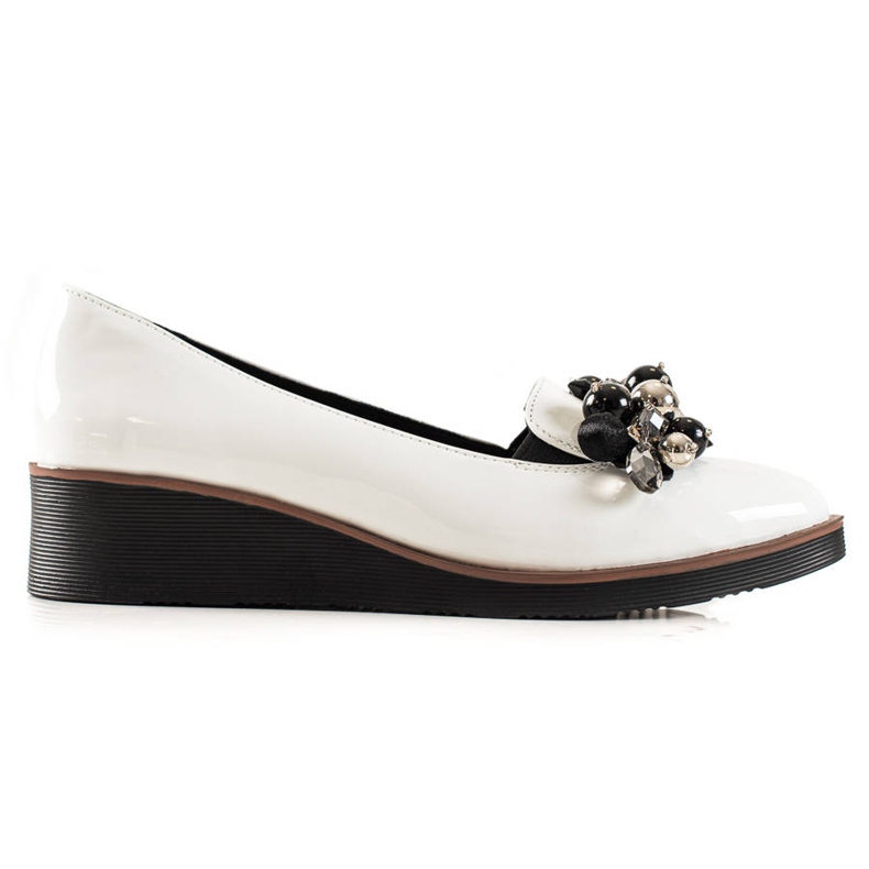 W. Potocki Elegantní boty na klínku bílý