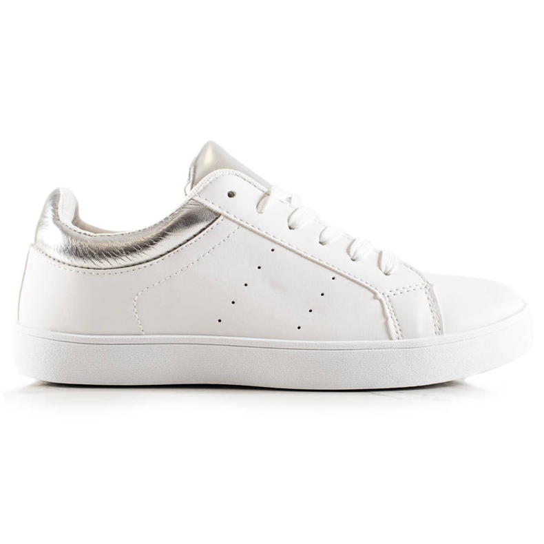 TRENDI Bílé Sportovní Boty S Ekokůží bílý