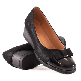 Lodičky s brokátem Vinceza černý