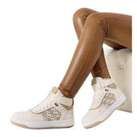 PA1 Dámské béžové tenisky Kansas béžový