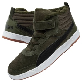 Boty Puma Rebound Street Sd Fur Ps 367869 02 zelený