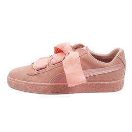 Puma Suede Heart Ep W 366922 02 růžový stříbro