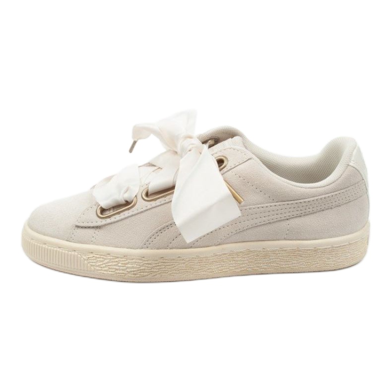 Puma Suede Heart Satin W 362714 04 béžový zlatý
