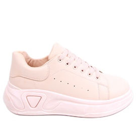 Boty s vysokou podrážkou od Nebu Pink růžový Boty s vysokou podrážkou od Nebu Pink růžový