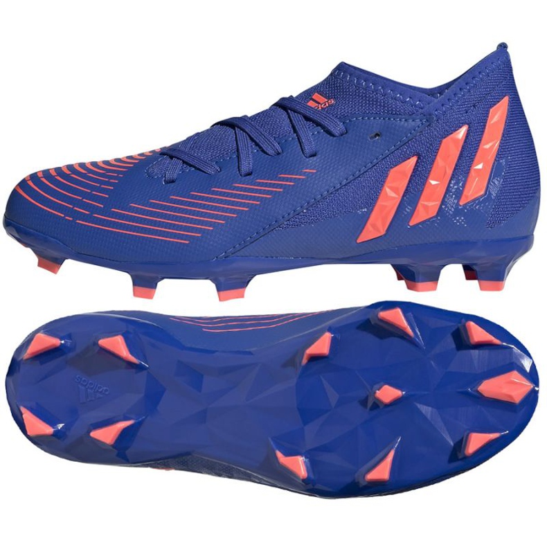Kopačky Adidas Predator Edge.3 Fg Jr GW2361 modrý modrý