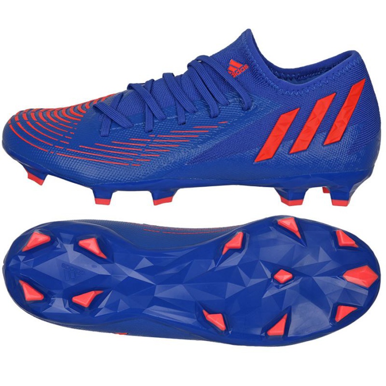 Kopačky Adidas Predator Edge.3 L Fg M GW2280 modrý modrý