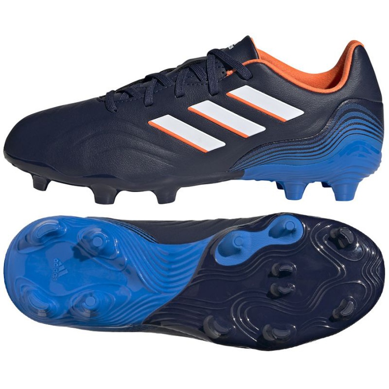 Kopačky Adidas Copa Sense.3 Fg Jr GW7412 vícebarevný námořnická modrá Kopačky Adidas Copa Sense.3 Fg Jr GW7412 vícebarevný námořnická modrá