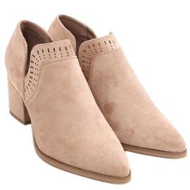 Boty na vysokém podpatku značky Aila Khaki béžový