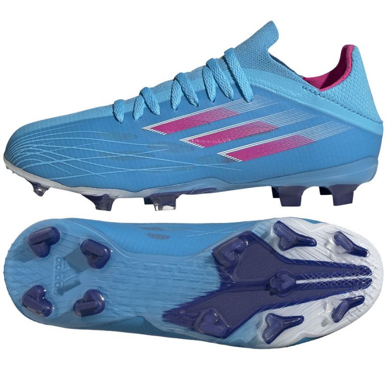 Kopačky Adidas X Speedflow.1 Fg Jr GW7461 modrý modrý