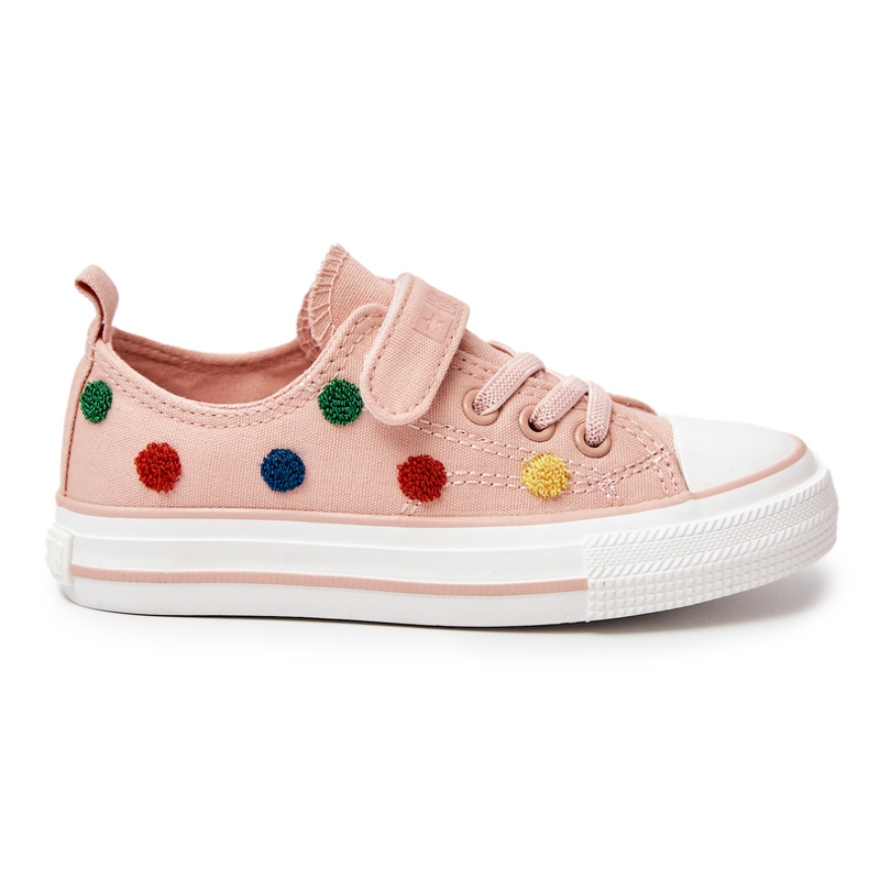 Dětské tenisky na suchý zip Big Star JJ374054 Růžové růžový