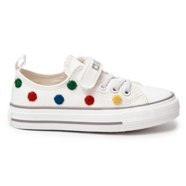 Dětské tenisky na suchý zip Big Star JJ374053 White bílý Dětské tenisky na suchý zip Big Star JJ374053 White bílý