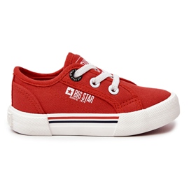 Tenisky Slip Big Star JJ374167 Červené červený červený