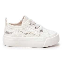 Prolamované tenisky Big Star JJ374020 White bílý bílý Prolamované tenisky Big Star JJ374020 White bílý bílý