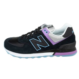 Boty New Balance WL574SAU černý fialová modrý šedá