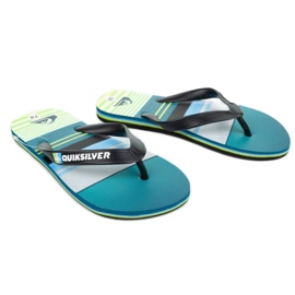 Quiksilver Žabky W AQBL100235-XKGS černá modrý zelený