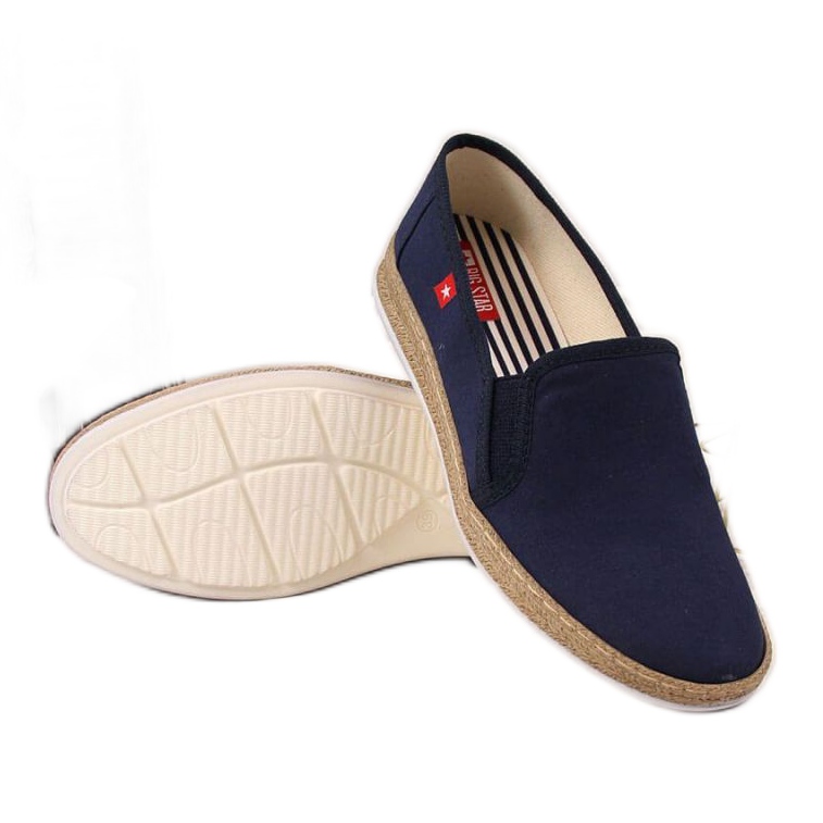 Espadrilky slip on Big Star W FF276036 tmavě modrá námořnická modrá