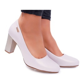 Dámské lodičky Sergio Leone PB130 Beige Pearl Amber béžový