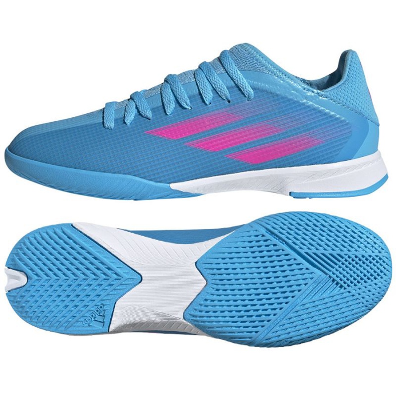 Adidas X Speedflow.3 V botách J Jr GW7493 modrý modrý