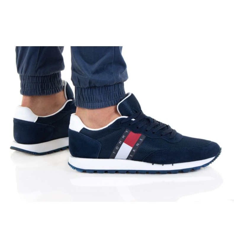 Boty Tommy Hilfiger Mix Runner M EM0EM00 871 námořnická modrá Boty Tommy Hilfiger Mix Runner M EM0EM00 871 námořnická modrá