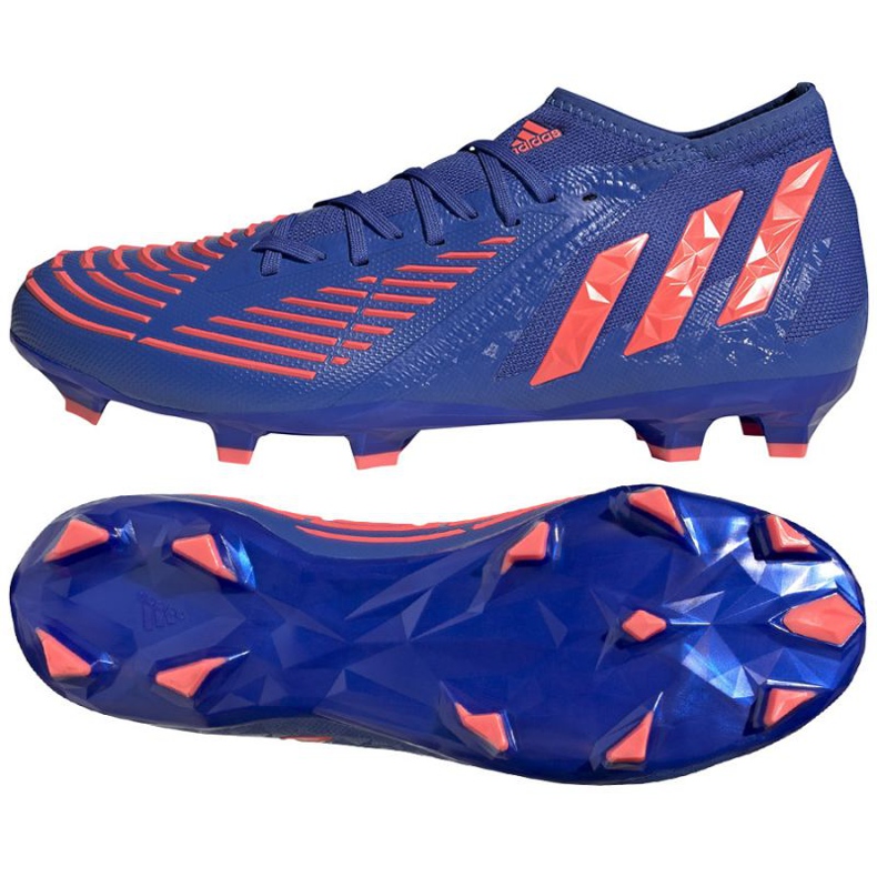 Kopačky Adidas Predator Edge.2 Fg M GW2270 modrý blues a námořnická modř Kopačky Adidas Predator Edge.2 Fg M GW2270 modrý blues a námořnická modř