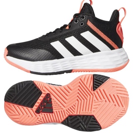 Basketbalová bota Adidas OwnTheGame 2.0 Jr GZ0619 černá černá Basketbalová bota Adidas OwnTheGame 2.0 Jr GZ0619 černá černá