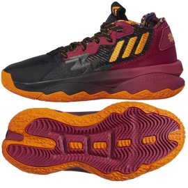 Basketbalová obuv Adidas Dame 8 Jr GW3862 vícebarevný černá Basketbalová obuv Adidas Dame 8 Jr GW3862 vícebarevný černá