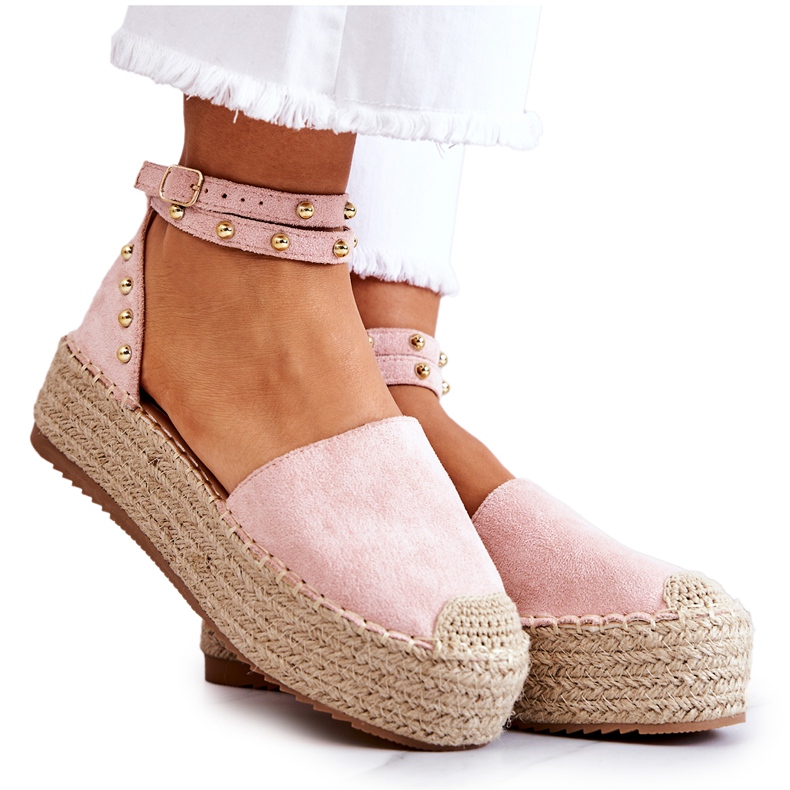FB2 Espadrilky Sandály S Růžovými Lillian Jets FB2 Espadrilky Sandály S Růžovými Lillian Jets