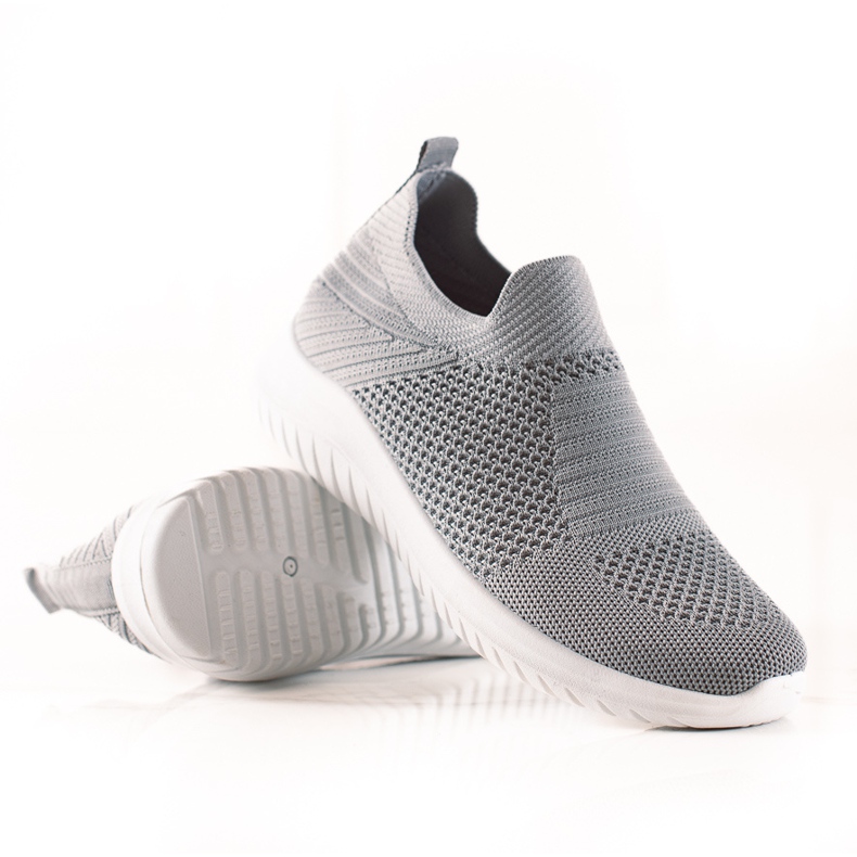 TRENDI Pohodlné nazouvací tenisky šedá