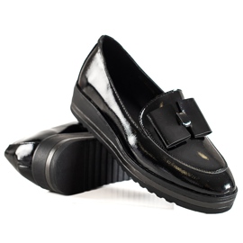 W. Potocki Boty Mokasíny Na Paltform Potocki černý