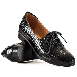 W. Potocki Elegantní šněrovací boty Potocki černý