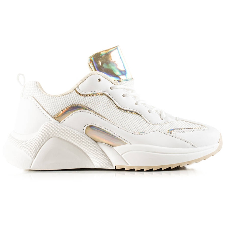 TRENDI Tenisky s efektem Holo bílý