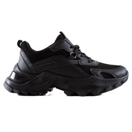 TRENDI Černé módní tenisky černý