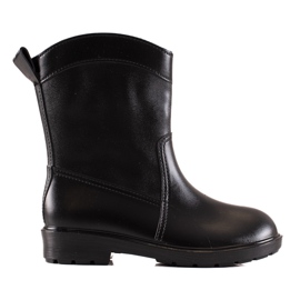 Bona Neformální černé holínky černý