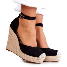FM1 Nemeira černé Espadrilky Na Klínu černý