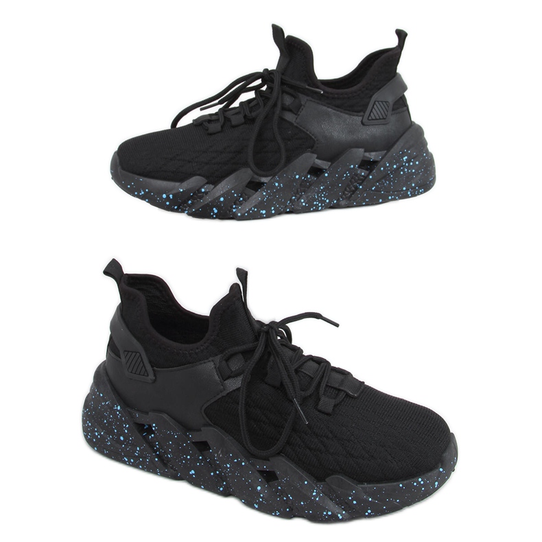 Ponožkové sportovní boty Indu Black černá Ponožkové sportovní boty Indu Black černá