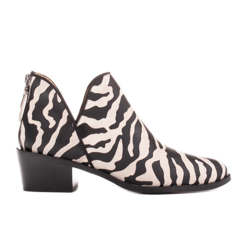 Marco Shoes Kozačky z pravé kůže s výřezem 1954B-1249-1 béžový