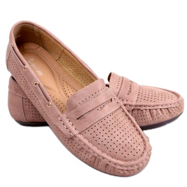 Dámské mokasíny Minori Pink růžový Dámské mokasíny Minori Pink růžový