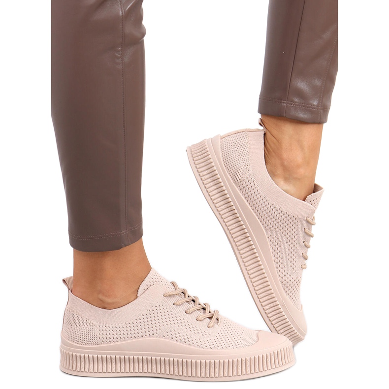 Dámské ponožkové tenisky Posten Khaki béžový Dámské ponožkové tenisky Posten Khaki béžový